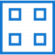 four-squares-in-a-square-outlined-symbol-of-layout-visualization-option
